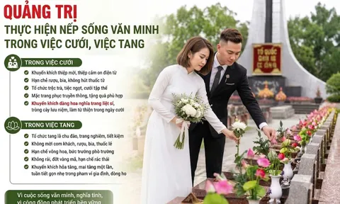 Quảng Trị: Khuyến khích đặt hoa tri ân liệt sĩ, làm từ thiện ở ngày cưới