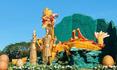 Linh vật rồng ở Bình Định chính thức hoàn thành để đón Tết 2024