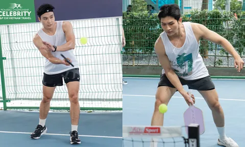 Các nam thần khoe hình thể "cực cháy" trên sân tập Pickleball