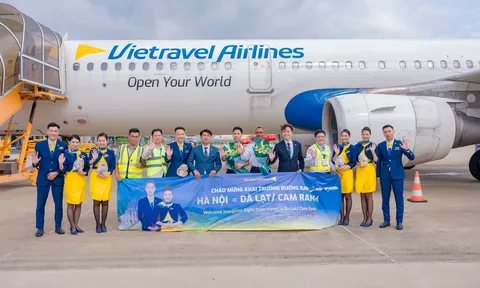 Vietravel Airlines đã chính thức khai thác đường bay nội địa kết nối từ Hà Nội đến Cam Ranh và Đà Lạt
