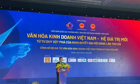 Diễn đàn “Văn hoá với doanh nghiệp” 2026: Định hình hệ giá trị mới, lan tỏa sức mạnh văn hóa trong kỷ nguyên phát triển