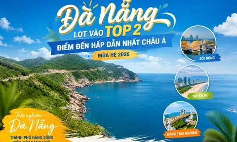 Đà Nẵng lọt vào top 2 điểm đến hấp dẫn nhất châu Á mùa hè 2026