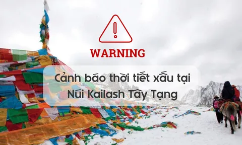 Núi Kailash (Tây Tạng) tạm dừng đón khách do bão tuyết lớn