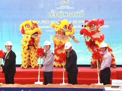 Khánh Hòa động thổ Nhà máy Sejin Global: Hoàn thiện hệ sinh thái công nghiệp, tạo động lực phát triển điểm đến