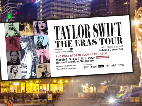 Du lịch Singapore kết hợp xem show Taylor Swift: Việt Nam nằm trong top 8 nước đặt vé nhiều nhất