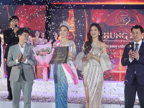 38 người đẹp trình diễn tại đêm chung kết cuộc thi Hoa khôi Sinh viên Việt Nam 2023
