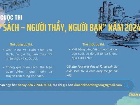 Hội Hữu nghị Việt Nam – Đông Nam Á TP.HCM tổ chức cuộc thi “SÁCH – NGƯỜI THẦY, NGƯỜI BẠN”