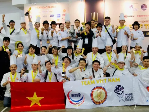 Hội Đầu bếp chuyên nghiệp Sài Gòn giành cú đúp vang dội tại Cuộc thi ẩm thực châu Á
