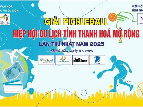 Giải Pickleball Hiệp hội Du lịch Thanh Hóa mở rộng lần thứ I - Năm 2025