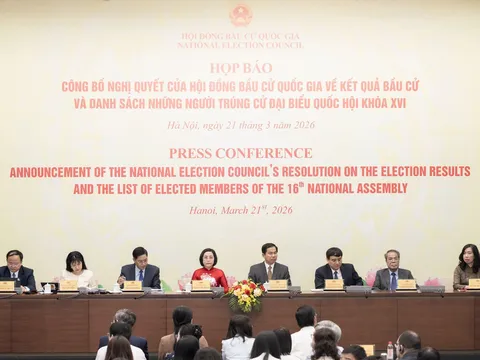 Công bố kết quả bầu cử Quốc hội khóa XVI: Tỷ lệ cử tri tham gia cao kỷ lục, bầu đủ 500 đại biểu