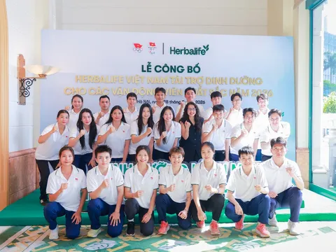 Herbalife Việt Nam tiếp tục tài trợ sản phẩm dinh dưỡng cho các vận động viên xuất sắc Việt Nam năm 2026