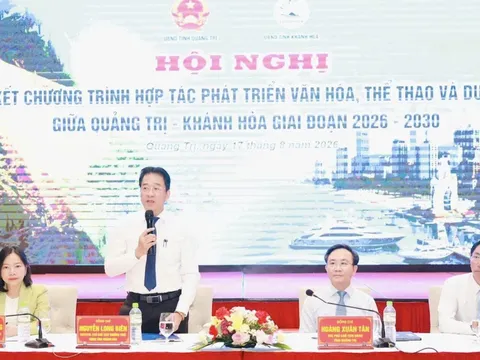 Khánh Hòa - Quảng Trị tăng cường liên kết phát triển văn hóa, thể thao và du lịch giai đoạn 2026-2030
