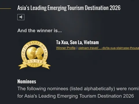 Tà Xùa chính thức được vinh danh “Điểm đến mới nổi hàng đầu châu Á” 2026
