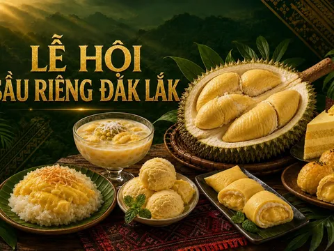 Đắk Lắk chiêu đãi du khách “đại tiệc” 102 món từ sầu riêng 