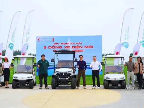 GIO MOBI ra mắt 3 mẫu xe điện nội khu hướng tới sân golf và khu du lịch