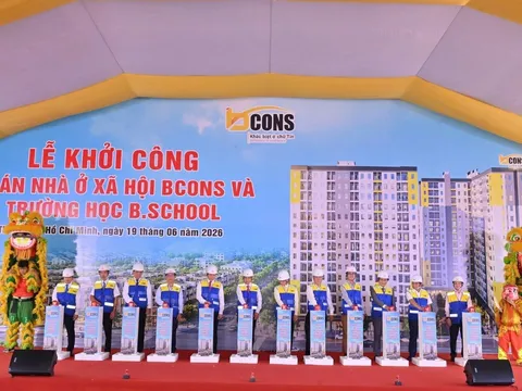 Tập đoàn Bcons khởi công dự án nhà ở xã hội hơn 800 căn ở phường Tân Uyên