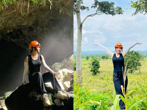 Trekking hang động núi lửa dài nhất Đông Nam Á: Thả mình xuống miệng hang sâu hơn 30 mét