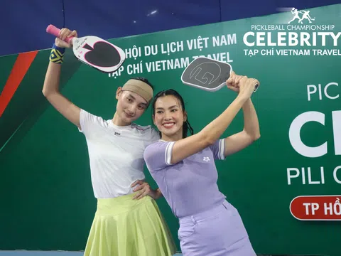 Siêu mẫu Anh Thư - Lê Thúy: “Chúng tôi bất ngờ về độ ăn ý của nhau trên sân pickleball”