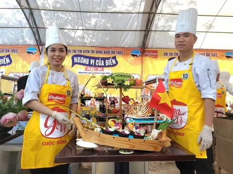 "Hương vị của biển" tỏa sáng tại Hội thi Tìm kiếm Tài năng nghề Ẩm thực Nha Trang