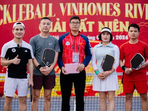 Giải đấu tất niên Pickleball Vinhomes Riverside: Sôi động tinh thần thể thao, gắn kết cộng đồng doanh nghiệp