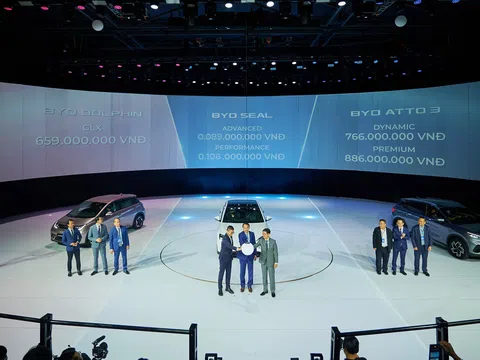 BYD chính thức ra mắt thị trường Việt Nam với 3 dòng xe chủ lực