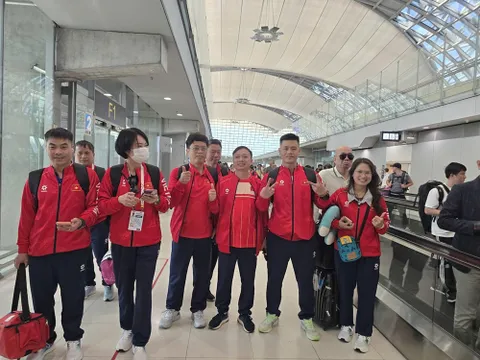 Đoàn Thể thao Việt Nam đã đến Thái Lan, chính thức hành trình tham dự SEA Games 33