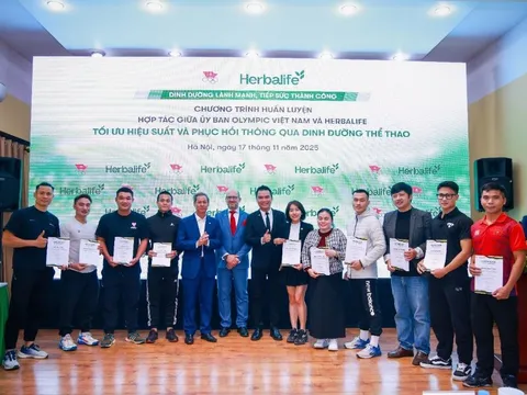 Ủy ban Olympic Việt Nam phối hợp cùng Herbalife Việt Nam bồi dưỡng kiến thức dinh dưỡng thể thao cho HLV và VĐV