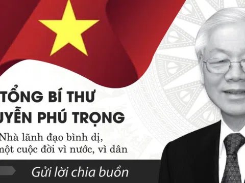 Người dân có thể gửi lời chia buồn đến Tổng Bí thư Nguyễn Phú Trọng qua ứng dụng VNeID