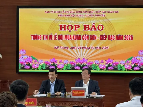Họp báo Lễ hội mùa Xuân Côn Sơn - Kiếp Bạc 2026