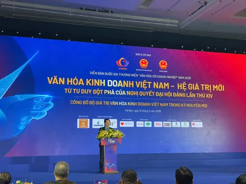 Diễn đàn “Văn hoá với doanh nghiệp” 2026: Định hình hệ giá trị mới, lan tỏa sức mạnh văn hóa trong kỷ nguyên phát triển