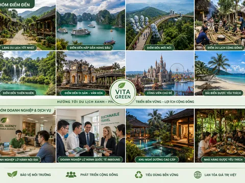 VITA Awards 2026: Đẩy mạnh tiêu chí du lịch xanh trong nhiều hạng mục tôn vinh