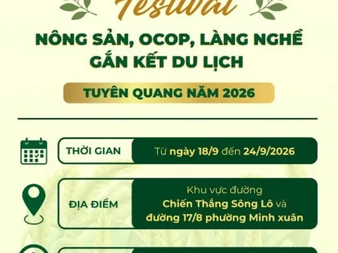 Tuyên Quang tổ chức Festival nông sản, OCOP, làng nghề gắn kết du lịch