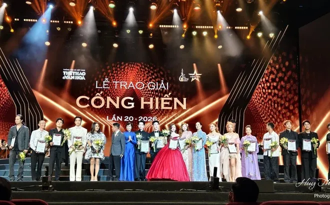 LỄ TRAO GIẢI CỐNG HIẾN NĂM 2026:  ĐẠI TIỆC ÂM NHẠC VÀ HÀNH TRÌNH TÔN VINH NHỮNG GIÁ TRỊ ĐỈNH CAO