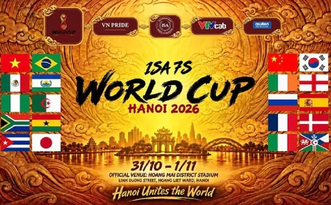 Lộ diện các đối thủ của tuyển Việt Nam tại ISA 7s World Cup – Hanoi 2026: Chạm trán Anh, Pháp, Mexico