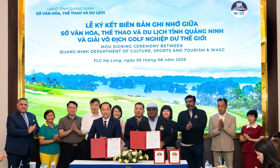 Tỉnh Quảng Ninh, World Amateur Golfers Championship và FLC Group ký kết hợp tác, hướng tới đưa các giải golf quốc tế đến Việt Nam